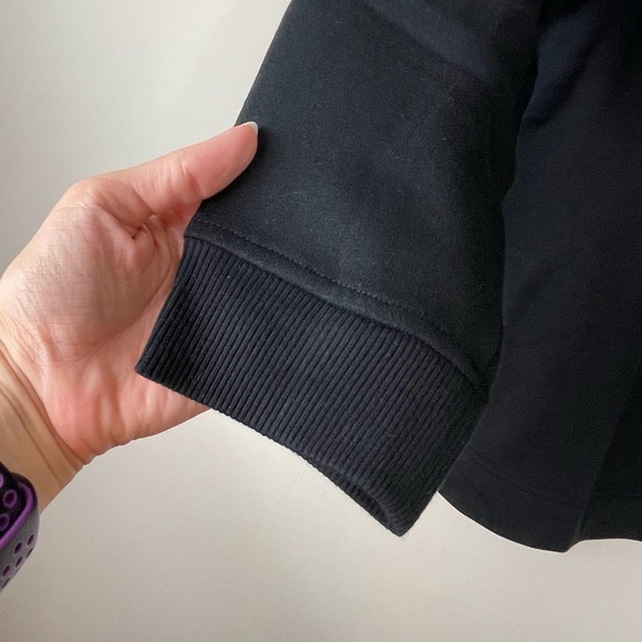 Karen Scott Sport Black Cotton Turtleneck Sweatshirt NWT Plus Size 1X - Picture 5 of 8